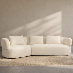 Breeze Boucle 5 Seater Sofa - White