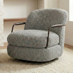 Sebum Boucle Swivel Chair