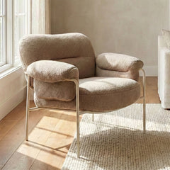 Osbour Boucle Chair with Wood