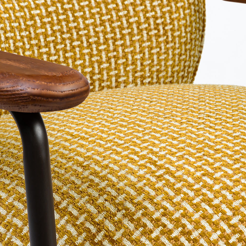 Vacayno Boucle Chair with Wood