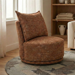 Samy Boucle Chair with Wood