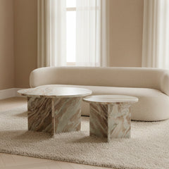 Marble Drift Coffee Table Set of 2