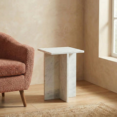 Baswara Marble Osro Accent Table