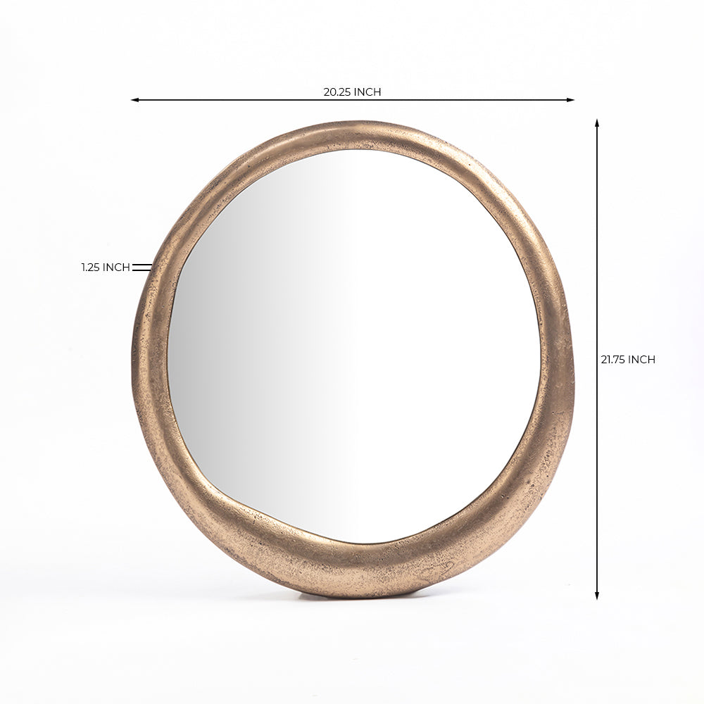 Aluminium Raye Glass Mirror