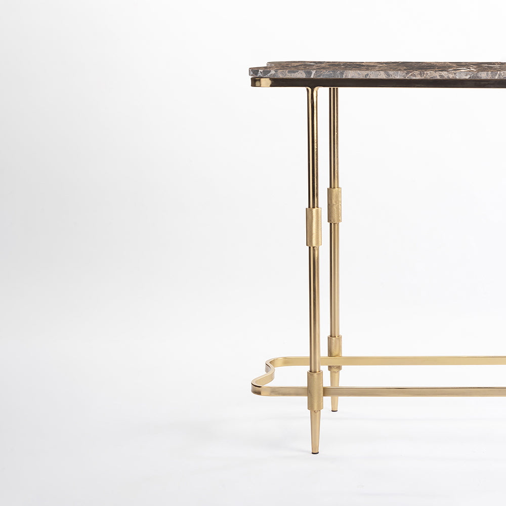 Marble Oggie Console Table with Metal