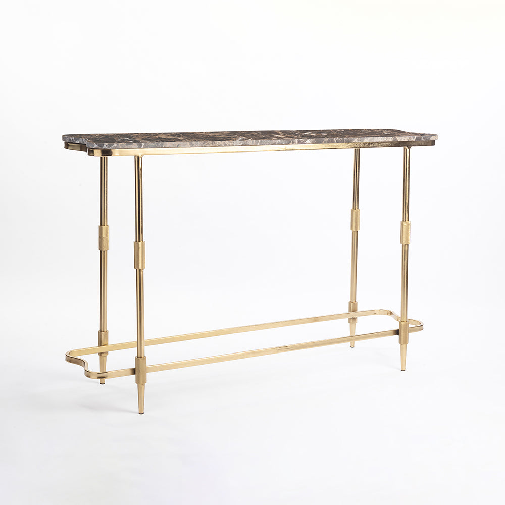 Marble Oggie Console Table with Metal