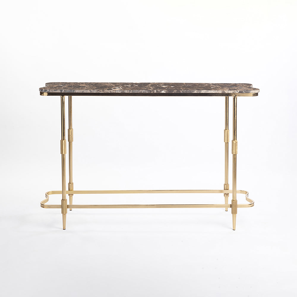Marble Oggie Console Table with Metal