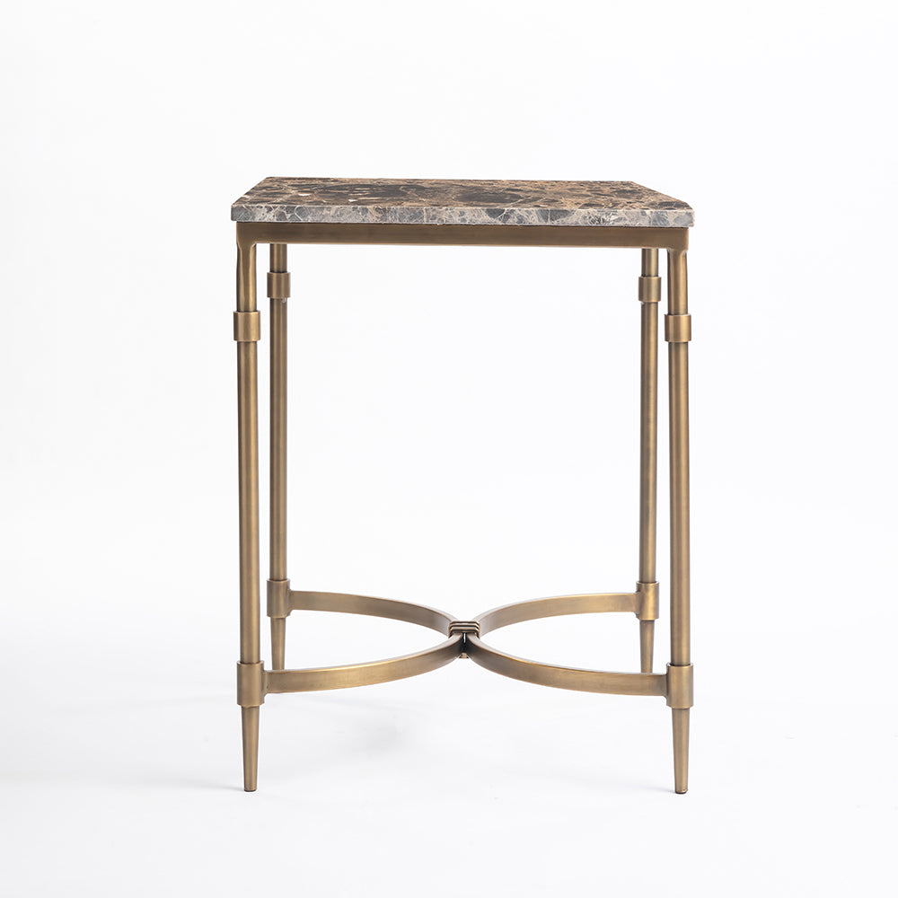 Marble Willie Side Table with Metal