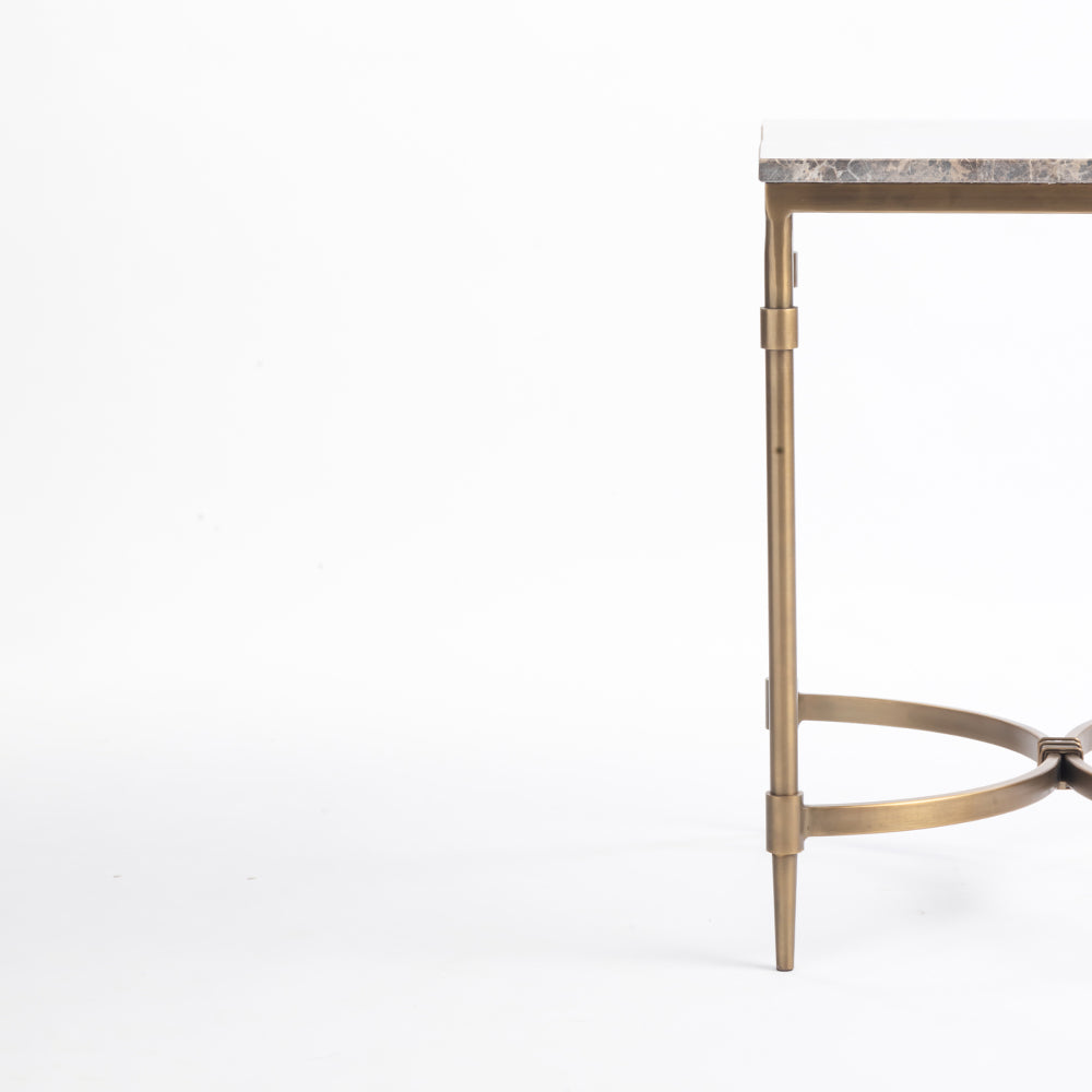 Marble Willie Side Table with Metal