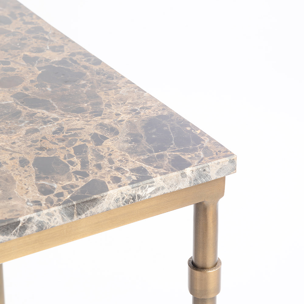 Marble Willie Side Table with Metal