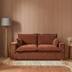 Chenille Fergie 2-Seater Sofa - Berry