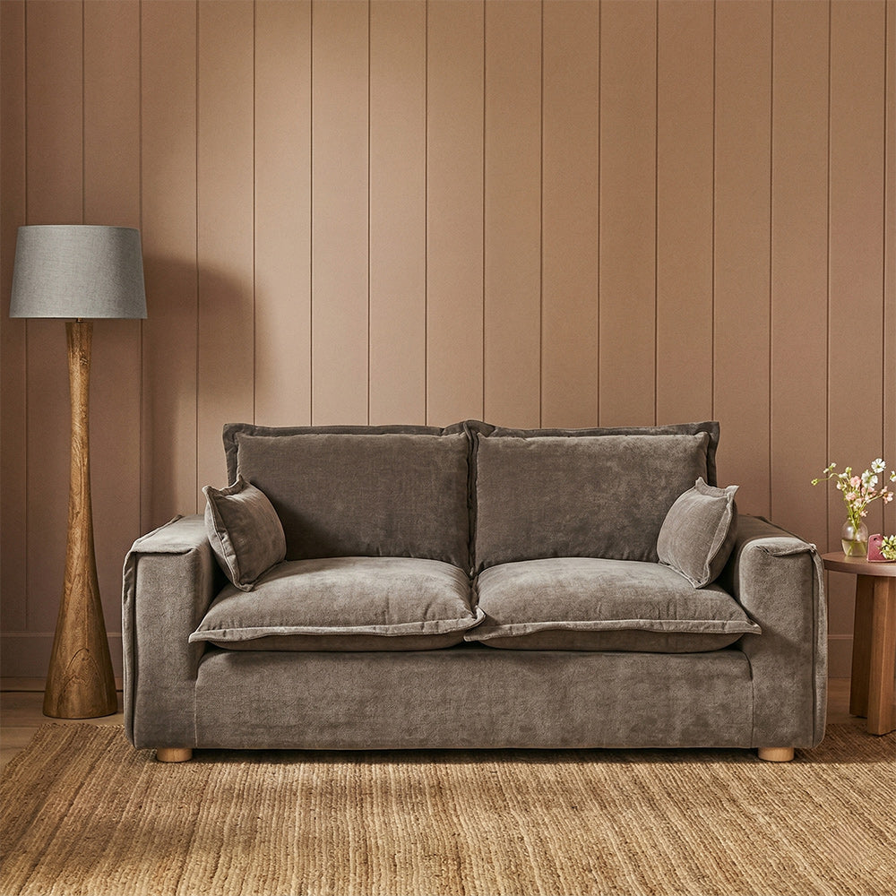 Chenille Fergie 2-Seater Sofa -  Bracken