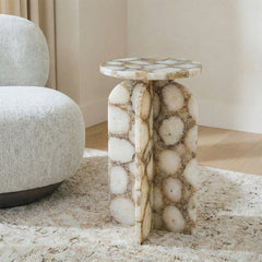 Agate Marble Kasango Accent Table