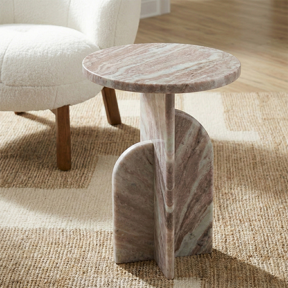 Teke Sawar Marble Accent Table