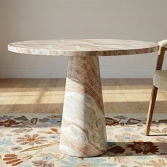 Merlin Sawar Marble 4 Seater Dining Table