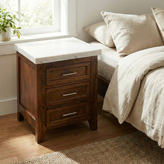 Zamna Mango Wood Bedside Desk
