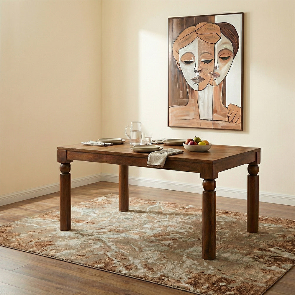 Imad Mango Wood 6 Seater Dining Table