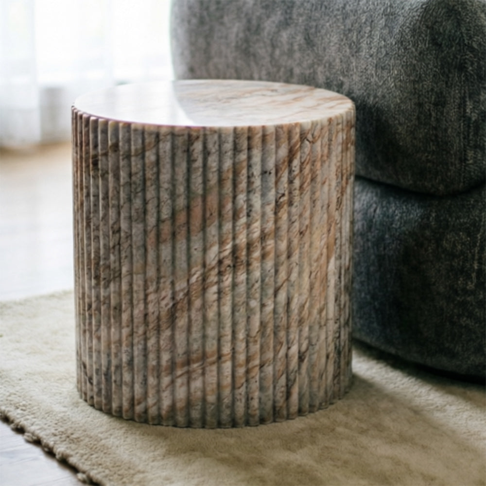 Fruta Marble Round Coffee Table - Small