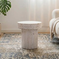 Rex Mango Wood Round Coffee Table - Small