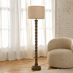 Kyra Mango Wood Floor Lamp