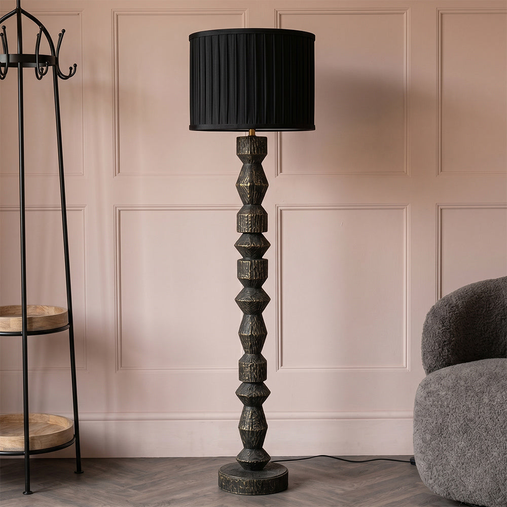 Ronan Mango Wood Floor Lamp