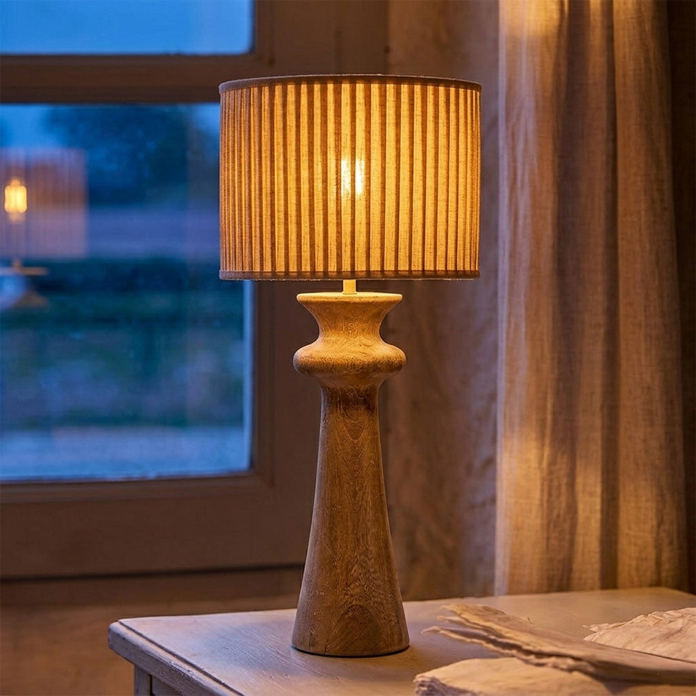 Wren Mango Wood Table Lamp