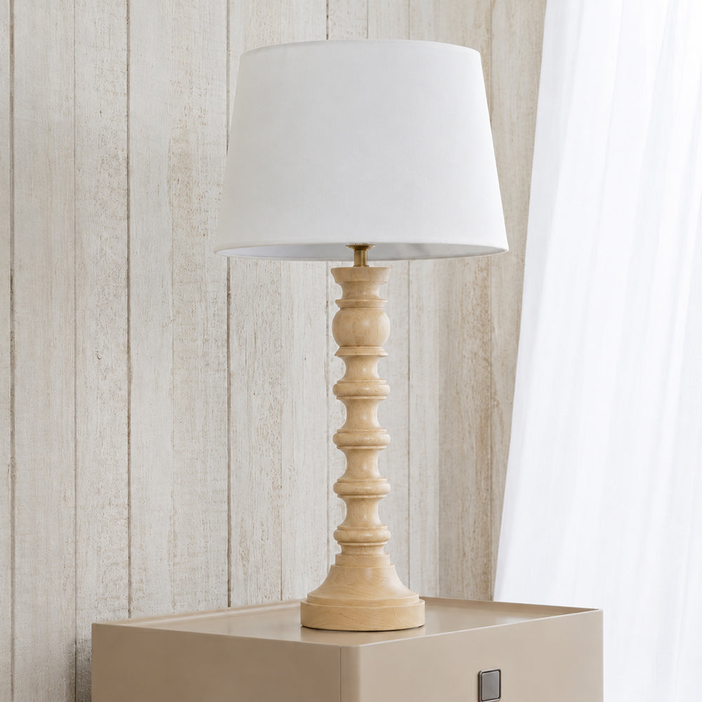 Lux Mango Wood Table Lamp