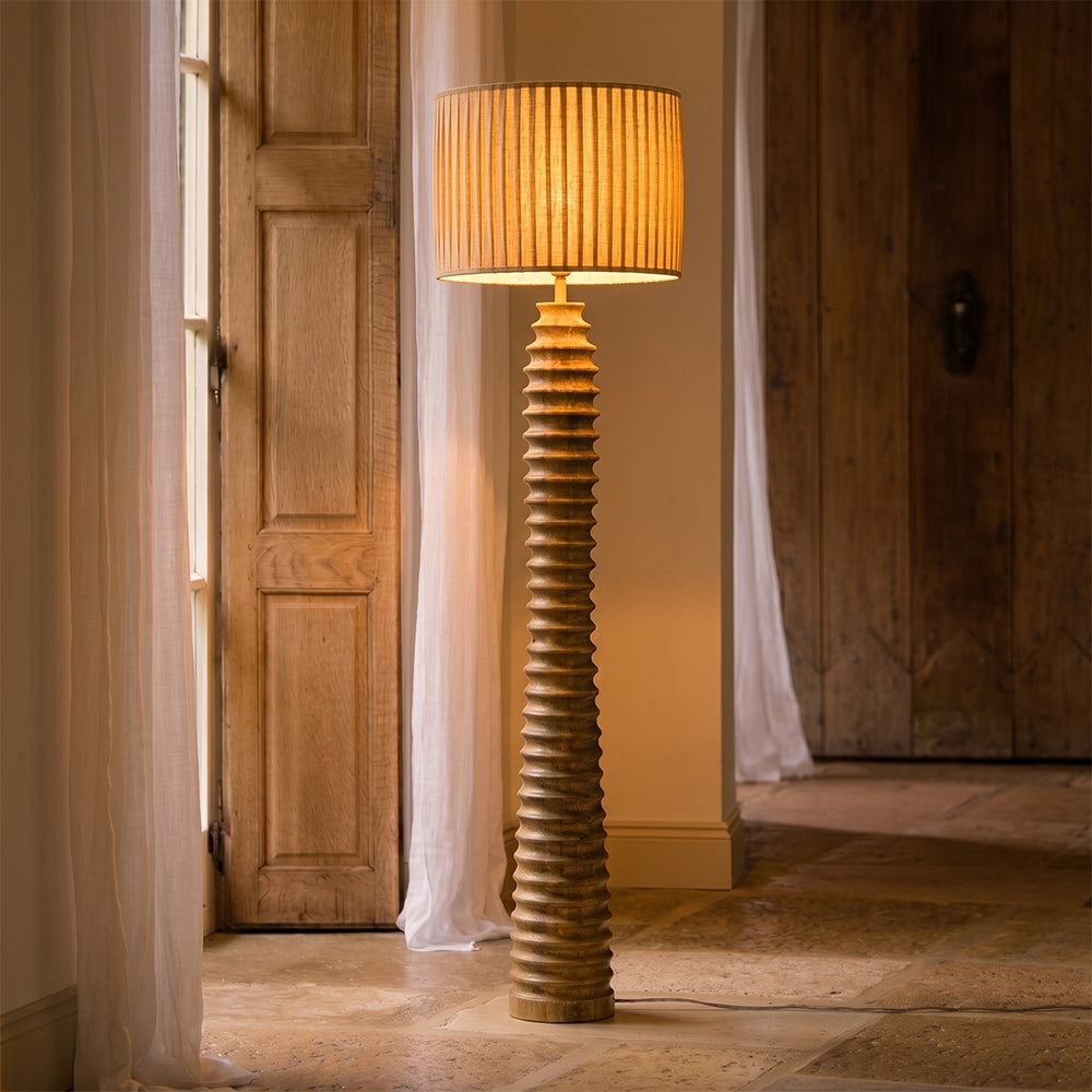 Rue Mango Wood Floor Lamp