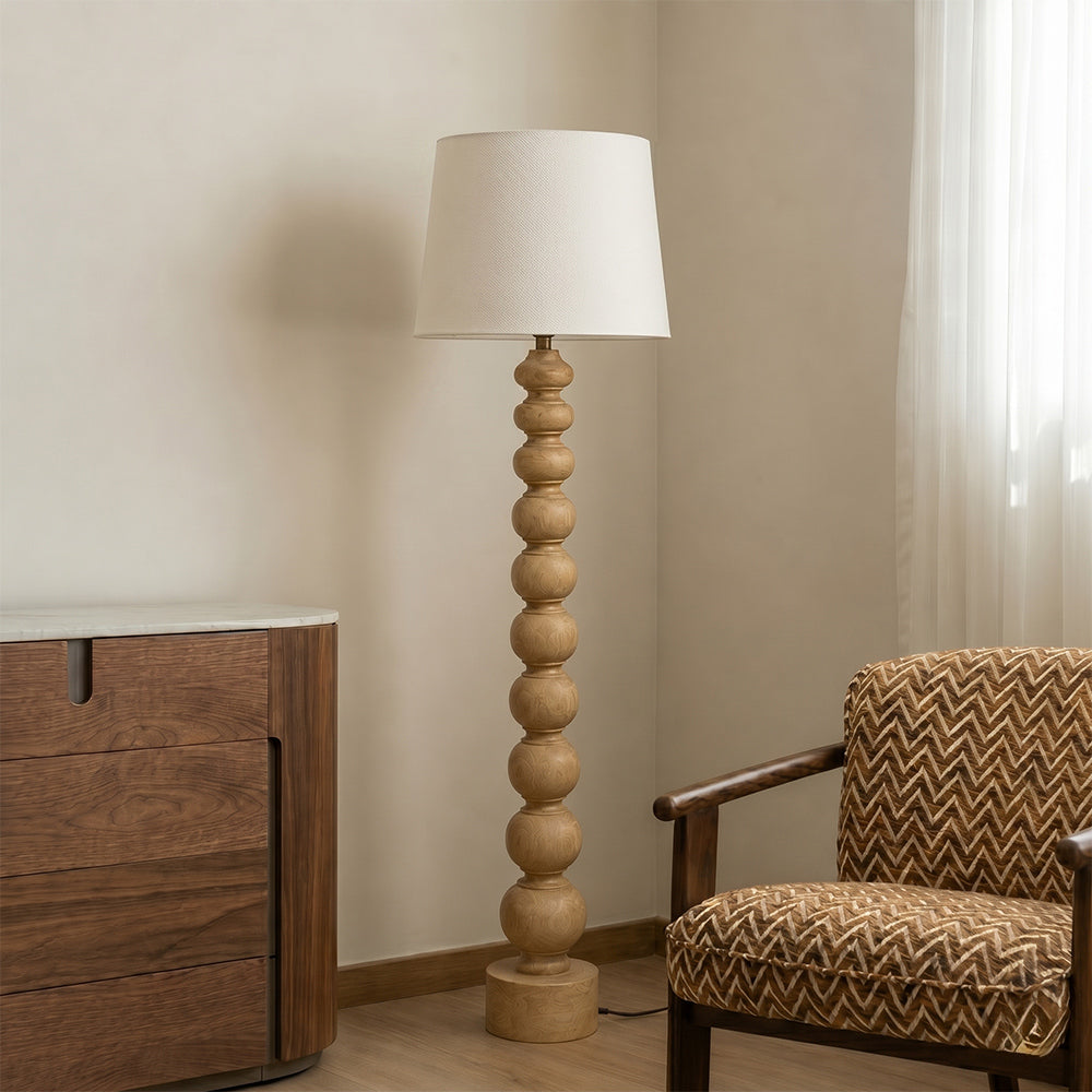Leith Mango Wood Floor Lamp