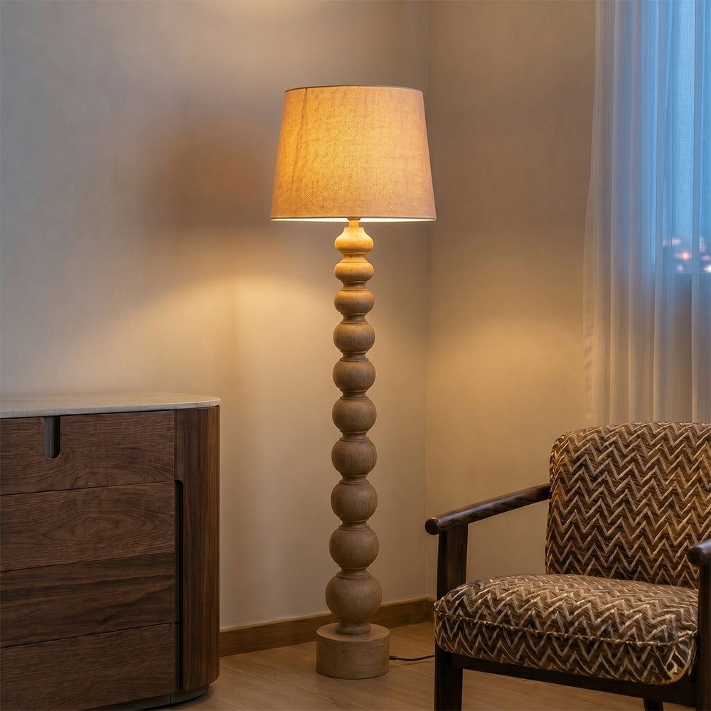 Leith Mango Wood Floor Lamp