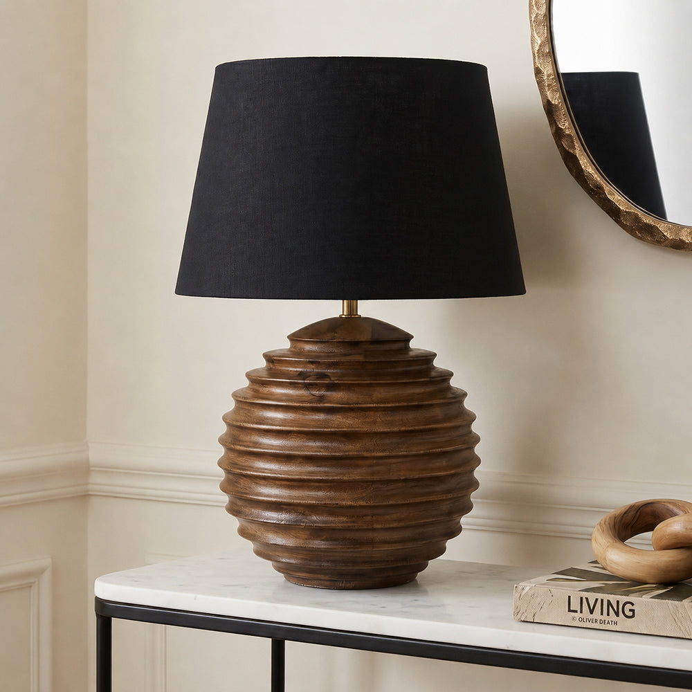 Wyatt Mango Wood Table Lamp with Metal
