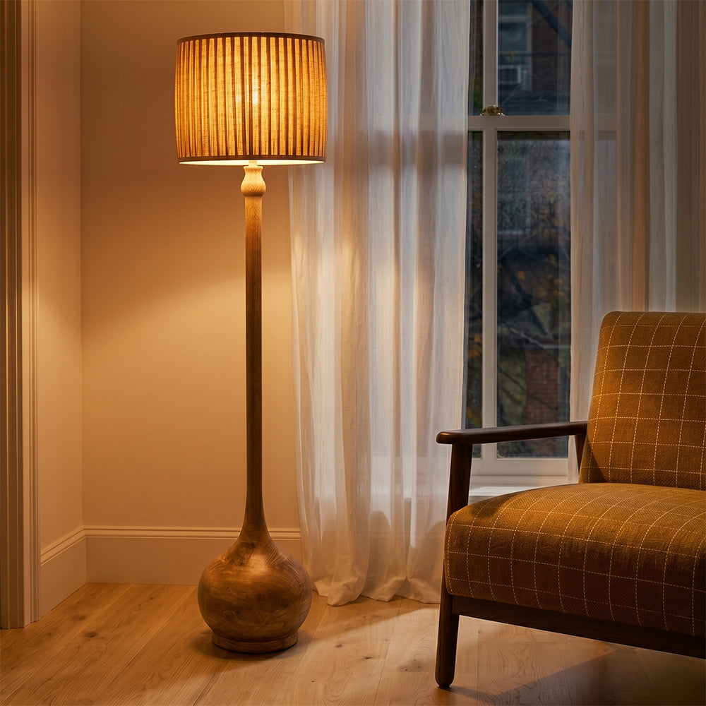 Frost Mango Wood Floor Lamp