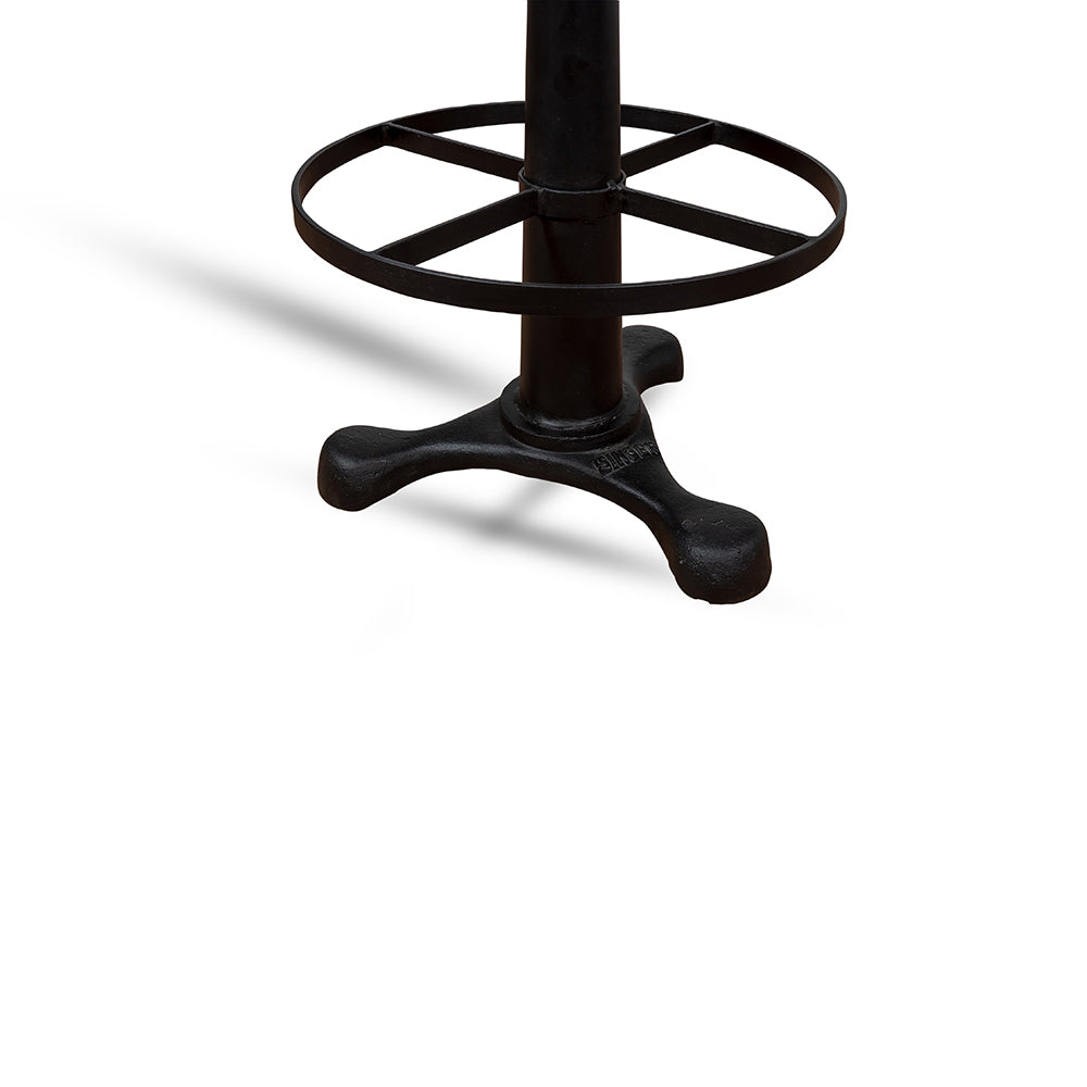 Macron Leather Bar Stool with Iron