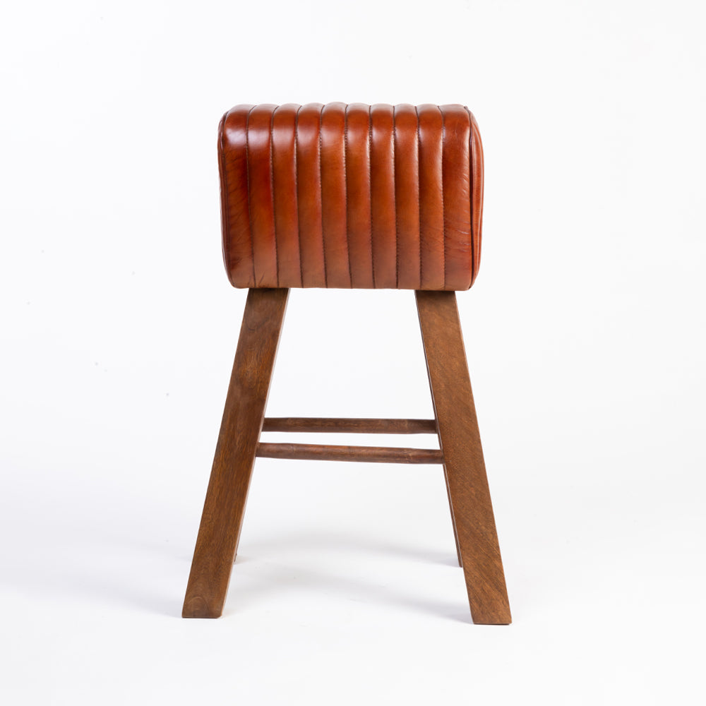 Purpo Leather Bar Stool Chair