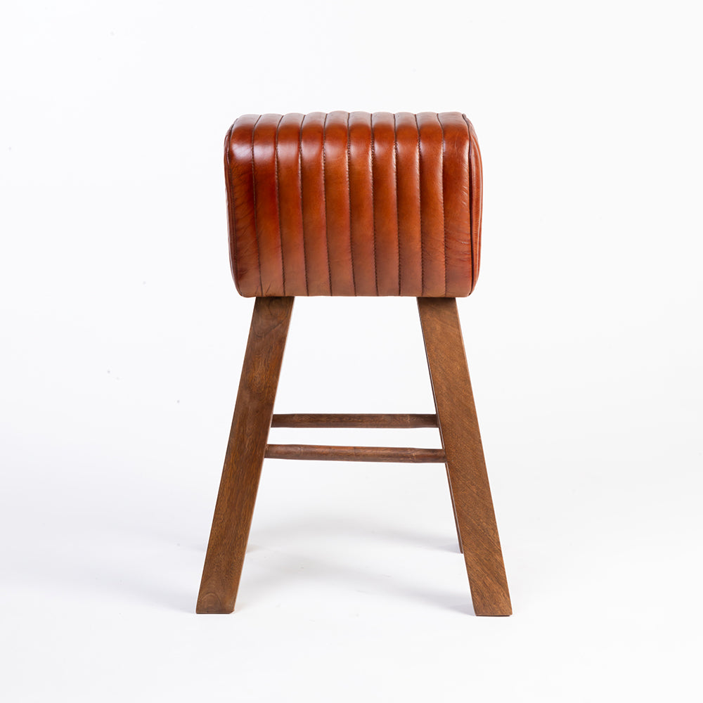 Purpo Leather Bar Stool Chair