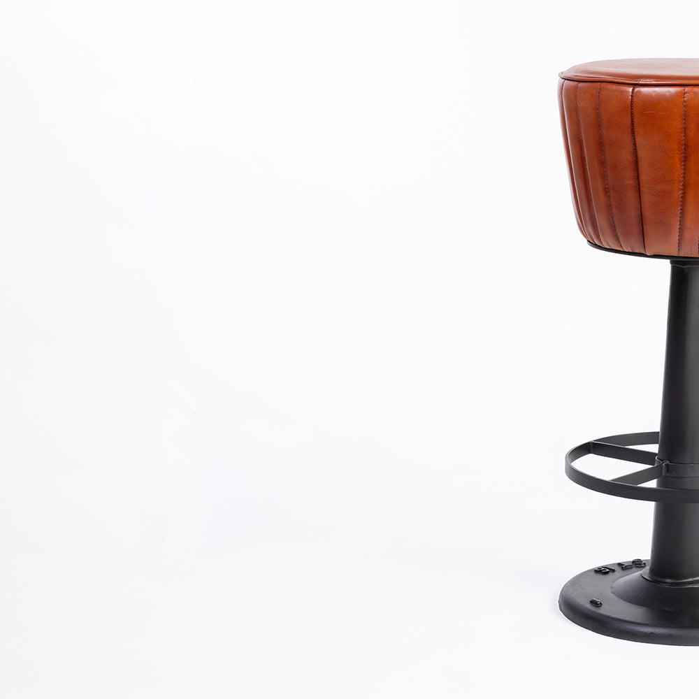 Aurelia Leather Bar Stool Chair