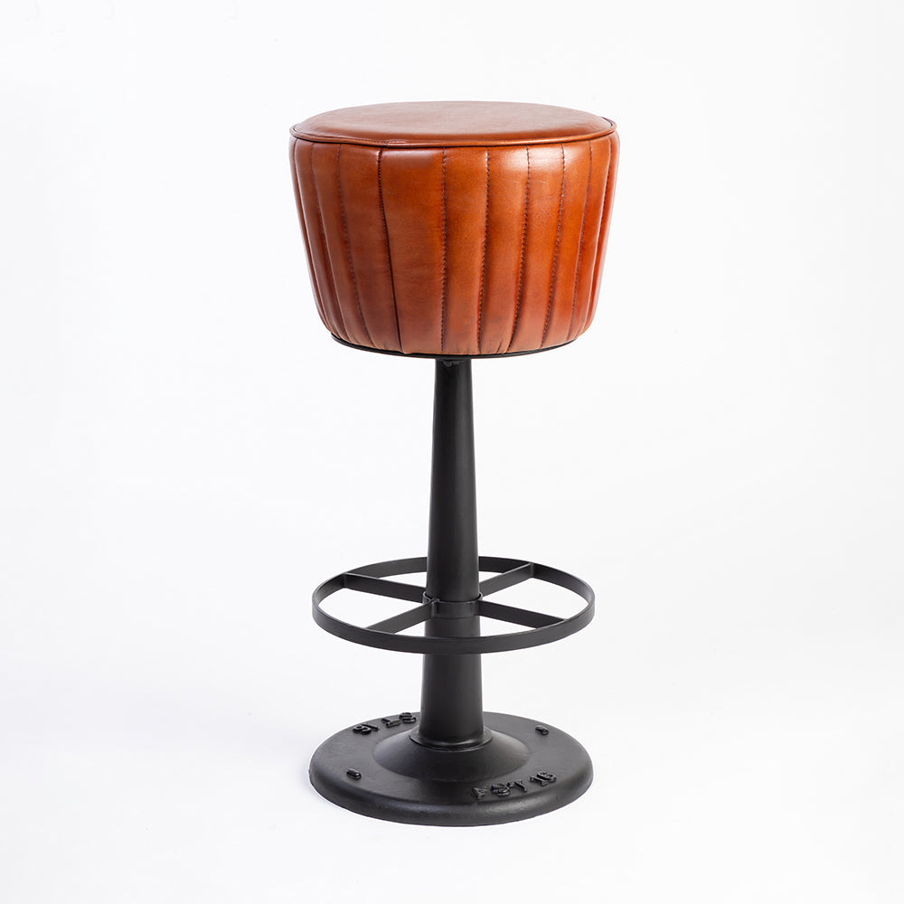 Aurelia Leather Bar Chair