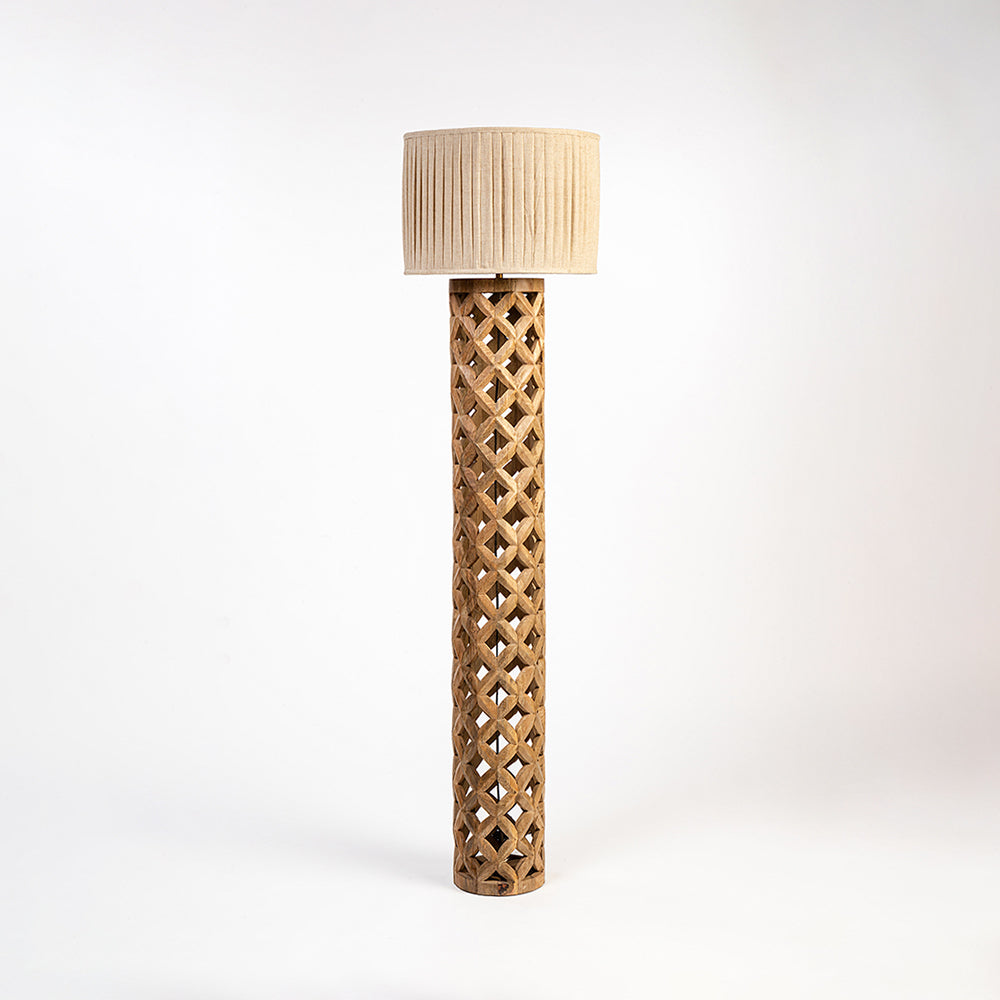 Kim Wooden Floor Lamp