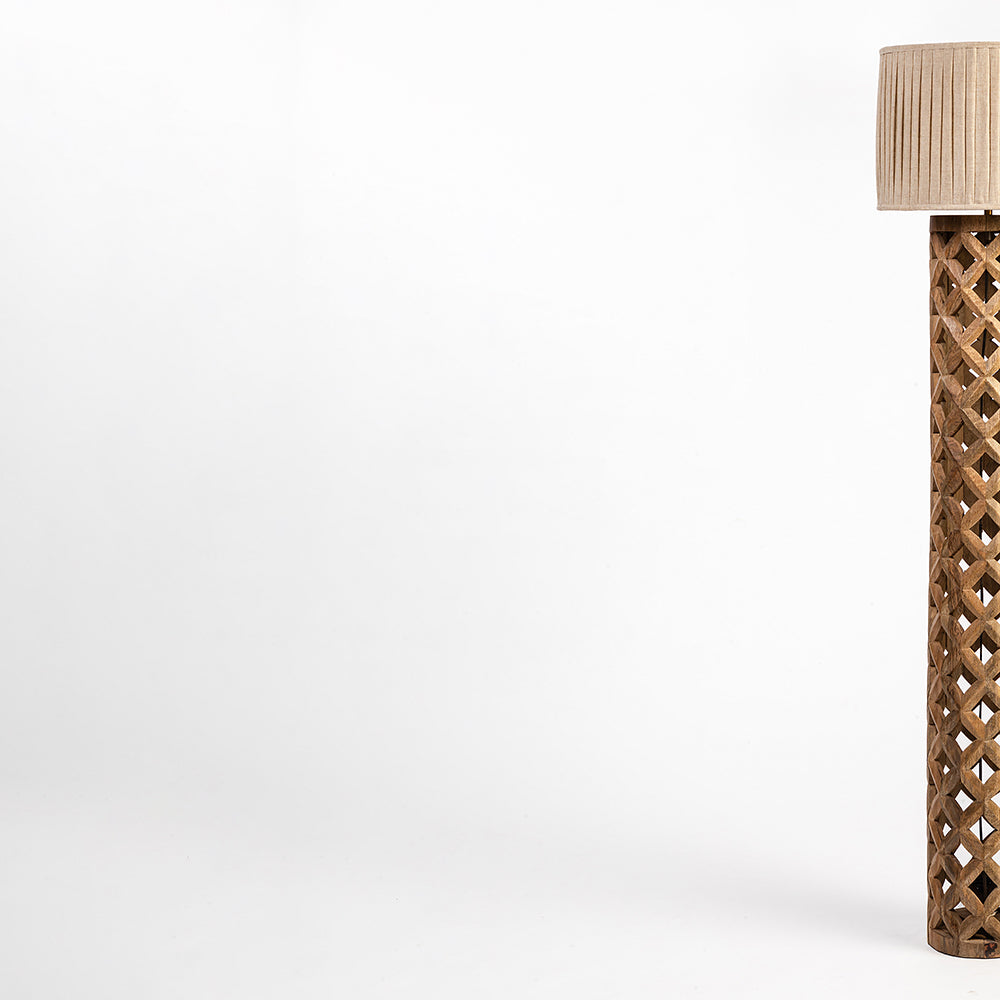 Kim Wooden Floor Lamp
