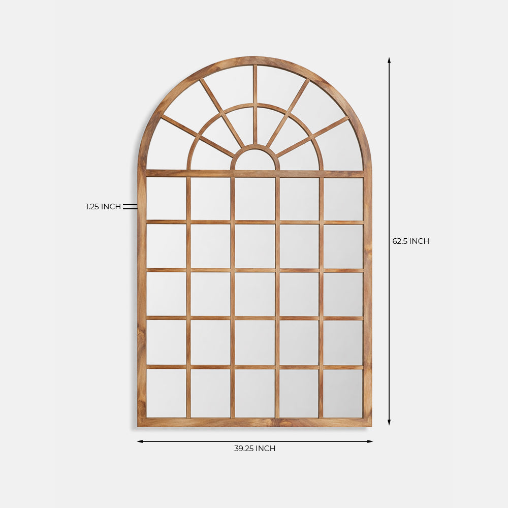 Arched Window Pane Mirror frame
