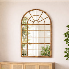 Arched Window Pane Mirror frame