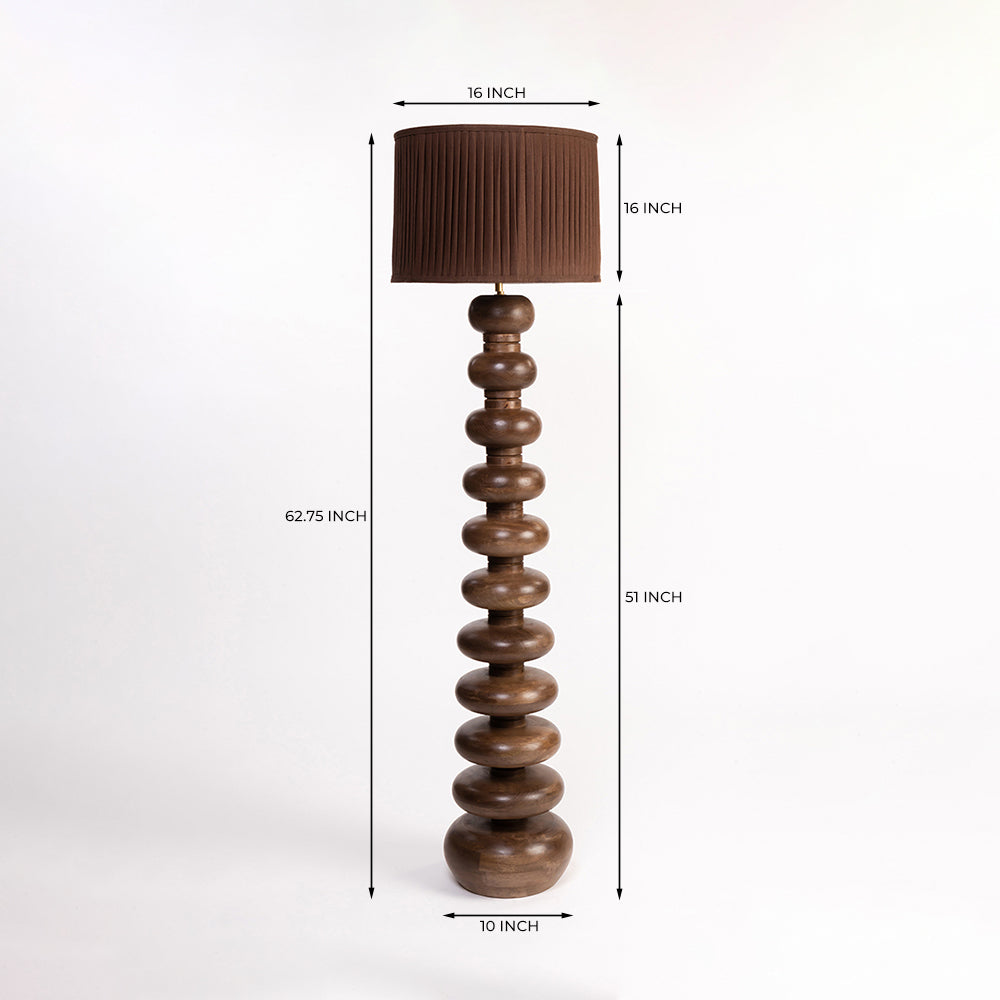 Audrey Wooden Floor Lamp