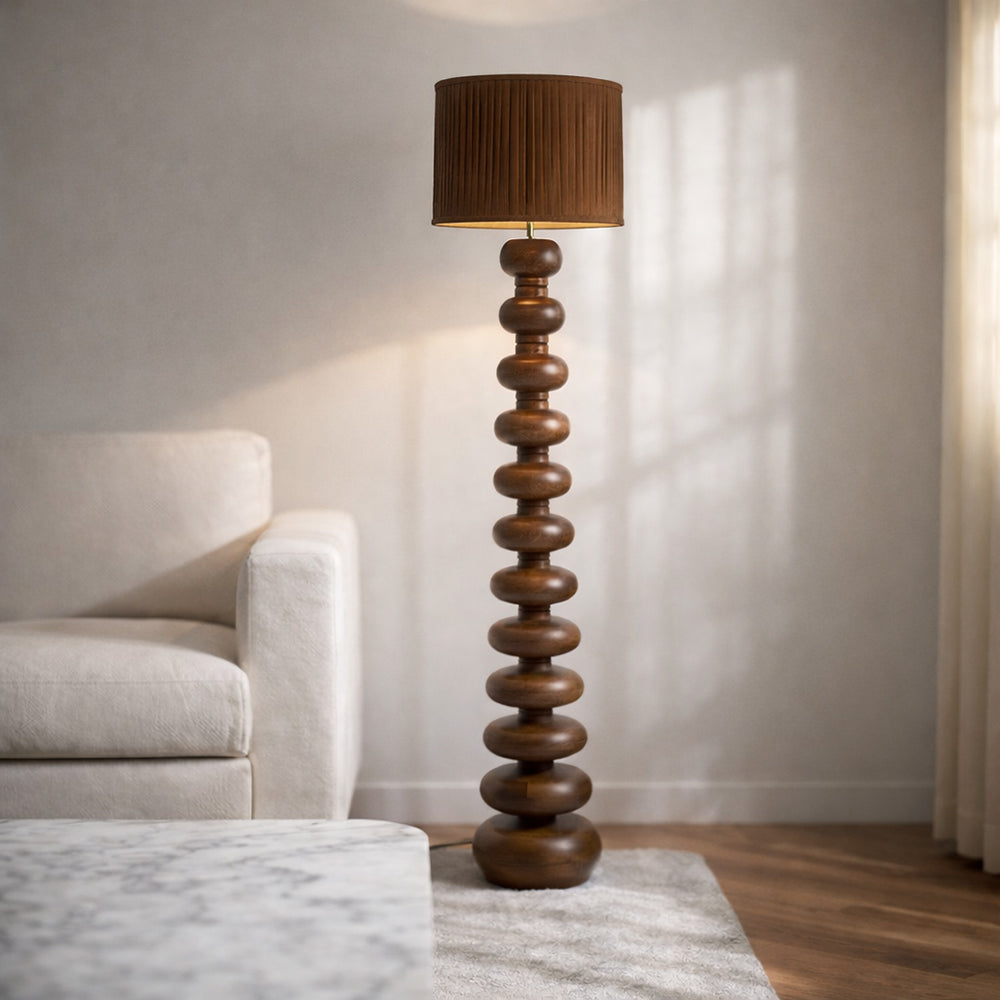 Audrey Wooden Floor Lamp