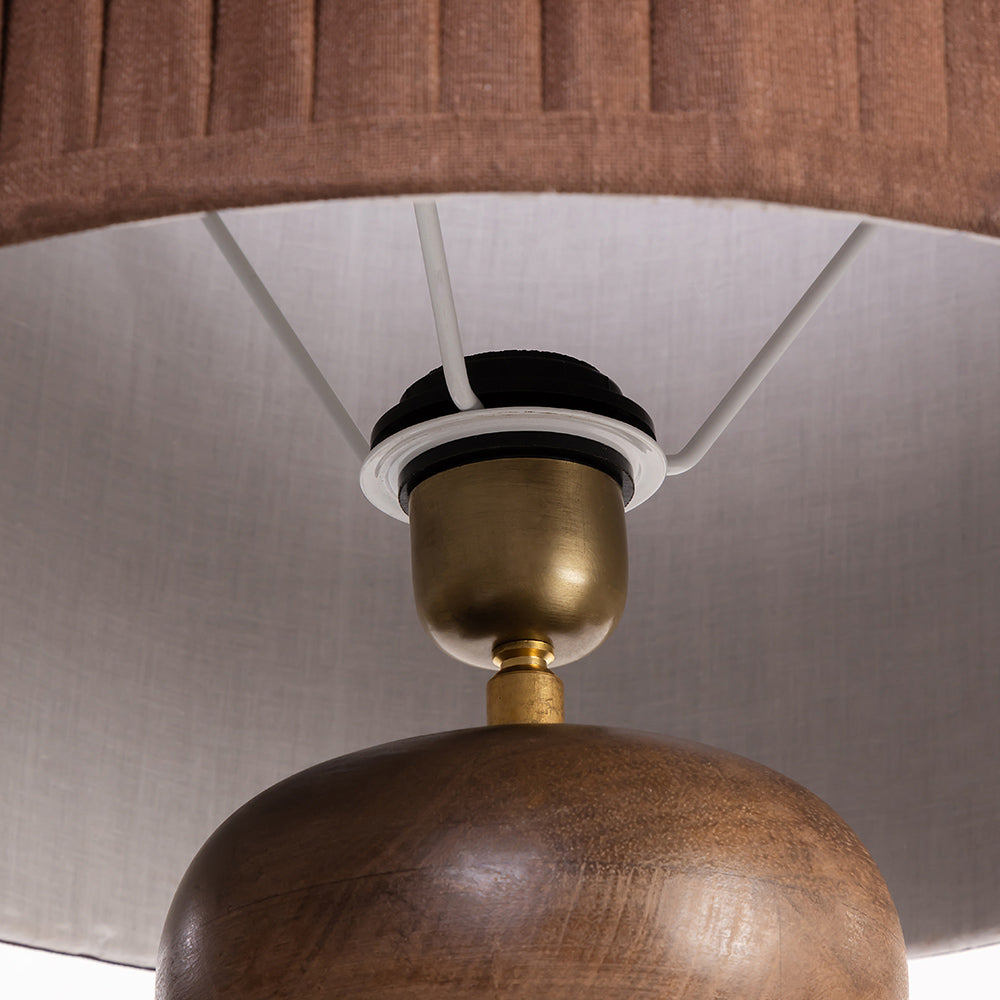 Audrey Wooden Floor Lamp