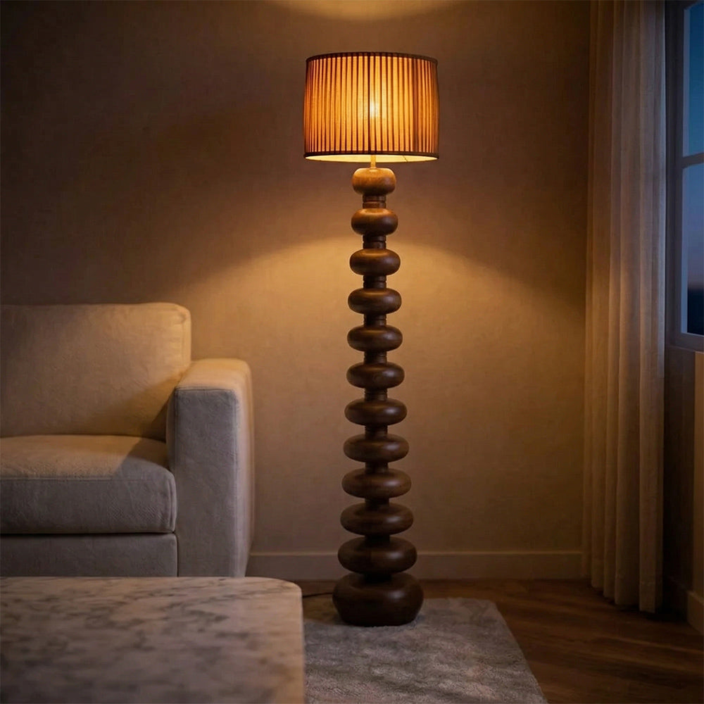Audrey Wooden Floor Lamp