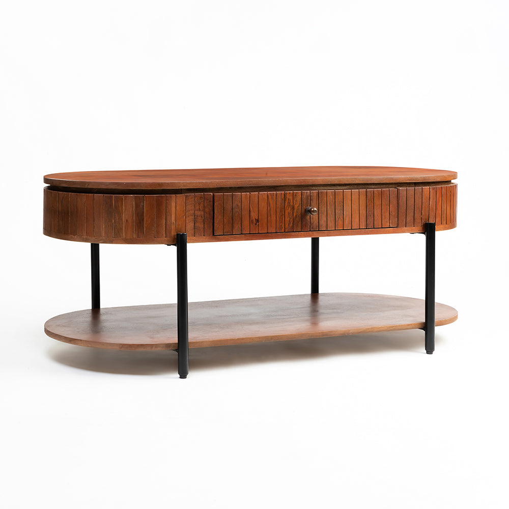Wooden Syleen Coffee Table with Metal