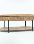 Wooden Syleen Coffee Table with Metal