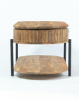 Wooden Syleen Coffee Table with Metal