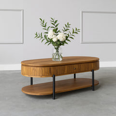 Wooden Syleen Coffee Table with Metal