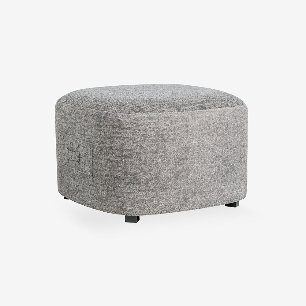 Charlotte Carter Pouf - Grey